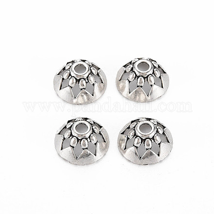 Тибетском стиле сплав шарик крышки TIBEP-T006-13AS-1