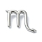 Rack Plating Brass Pendants, Long-Lasting Plated, Lead Free & Cadmium Free, 12 Constellations, Scorpio, 15x19x3.5mm, Hole: 1.2mm