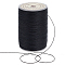 OLYCRAFT 175 Yards/160m Black Waxed Polyester Cord 0.3~0.4mm Twisted Sewing Waxed Thread Polyester Cord Stitching Thread Cord Wax String with Spool for Bracelets Necklace Jewelry Making