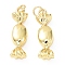 Rack Plating Brass Pendants, with Jump Ring, Lead Free & Cadmium Free, Long-Lasting Plated, Candy Charms, Real 18K Gold Plated, 25x7x5.5mm, Hole: 3.5mm