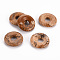 Natural Picture Jasper Pendants, Donut/Pi Disc, 18x4.5~5.5mm, Hole: 5.5mm