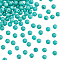 2 Strands Synthetic Taiwan Turquoise Round Beads Strands, 3mm, Hole: 0.8mm, about 126pcs/strand, 16''(40.64cm)