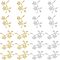 40Pcs 2 Colors 304 Stainless Steel Pendants, Textured Plum Blossom Branch, Golden & Stainless Steel Color, 29x28x1.5mm, Hole: 1.4mm, 20pcs/color