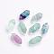 Natural Fluorite Double Terminated Points, Healing Stones, Reiki Energy Balancing Meditation Therapy Wand, No Hole, 18~20x8mm