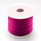 Nylon Thread, Medium Violet Red, 3.0mm, about 27.34 yards(25m)/roll