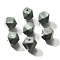 Acrylic Beads, Imitation Gemstone Beads, Polygon, Faceted, Cadet Blue, 10x10x10mm, Hole: 1.5mm, about 570pcs/500g