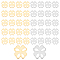 DICOSMETIC 40Pcs 2 Colors Stainless Steel Four Leaf Clover Pendant St Patrick's Day Pendant Irish Shamrock Shape Pendant Good Luck Charm Fortune Charm for Jewelry Making Craft