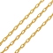 Brass Cable Chains, Soldered, Cadmium Free & Nickel Free & Lead Free, with Spool, Golden, 3.5x2x0.5mm, about 32.81 Feet(10m)/Roll