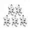 Tarnish Resistant 201 Stainless Steel Pendants, Laser Cut, Gecko, Stainless Steel Color, 17.5x9.5x1mm, Hole: 1mm