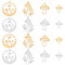 SUNNYCLUE 1 Box 16Pcs Stainless Steel Charms Mushroom Charms Mushrooms Charm Tarot Hollow Fairy Double Sided Moon Phase Star Laser Cut Charms for Jewellery Making Charm Earrings Necklace DIY Supplies