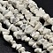 Chip Natural Howlite Beads Strands, 5~8x5~8mm, Hole: 1mm, 80~81cm