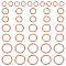 40Pcs Jump Rings 4 Styles Alloy Closed Jump Rings Round Jump Ring O Ring Jewelry Connector Rose Gold Inner Diameter:3.8-9.3mm for DIY Bracelet Earring Necklace Making Charms Repair