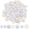 550Pcs 7 Styles ABS Plastic Imitation Pearl Cabochons, Sunflower, Floral White, 8.5~21x3.5~8.5mm