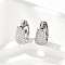Brass Micro Pave Clear Cubic Zirconia Hoop Earrings, Rack Plating, Long-Lasting Plated, Lead Free & Cadmium Free, Platinum, 13.5x7.5mm