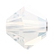 Preciosa® Crystal Beads, Czech Crystal, Bicone(451 69 302 Rondelle), 01000 White Opal, 6mm, Hole: 1mm