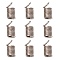 Iron Coil Cord Ends, Platinum, 9x5mm, Hole: 3.5mm, about 1800pcs/500g
