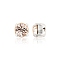 Preciosa® MAXIMA Crystal in Sew-On Cup, Czech Crystal, 719 37 083 Chaton(Round), Silver, 00530 Gold Quartz, SS19(4.4~4.6mm)