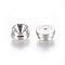 Tarnish Resistant 202 Stainless Steel Rhinestone Cabochon Settings, Stainless Steel Color, 6.5x3mm, Hole: 0.8mm