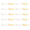 20Pcs 2 Colors 201 Stainless Steel Connector Charms, Wing, Golden & Stainless Steel Color, 9x28x1mm, Hole: 1.5mm, 10pcs/color