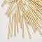 Alloy Pendants, Bar, Light Gold, 41x2mm, Hole: 1.5mm