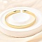 Brass Cuff Bangles for Women, with Hexagon Pattern, Lead Free & Cadmium Free, Rack Plating, Long-Lasting Plated, Real 18K Gold Plated, 1/4 inch(0.55cm), Inner Diameter: 2-3/8 inch(6cm)