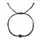 Black Gemstone Cross String Bracelets, Black, 11 inch(28cm)