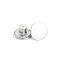 Alloy Button Pins for Jeans, Nautical Buttons, Garment Accessories, Round, Platinum, 17mm