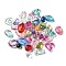 Transparent Acrylic Beads, Mixed Shapes, 12~40x12~28x9~15.5mm, Hole: 1.2~2.5mm, about 262pcs/500g