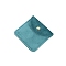 Square Velvet Jewelry Pouches, Jewelry Gift Bags with Snap Button, for Ring Necklace Earring Bracelet, Dark Cyan, 8x8cm