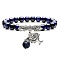 8mm Natural Lapis Lazuli Stretch Bracelets, Tree of Life Alloy Charm  Bracelets for Women Men, Antique Silver