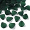 Transparent Frosted Acrylic Pendants, Petaline, Dark Green, 17x14x2.5mm, Hole: 1.8mm, about 2330pcs/500g
