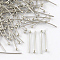 Brass Ball Head pins, Cadmium Free & Lead Free, Platinum, 18x0.6mm, 22 Gauge, Head: 2mm, about 10000pcs/bag