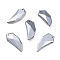 Terahertz Stone Pendants, Faceted, Polygon, 44~44.5x18.5x7.2~8.5mm, Hole: 1.5mm