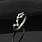 Constellations Rhodium Plated 925 Sterling Silver Micro Pave Clear Cubic Zirconia Adjustable Rings for Women, Aquarius, 6mm, Inner Diameter: 16mm