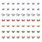 42pcs 7 styles Alloy Enamel Connector Charms, with Crystal Rhinestone, Evil Eye Butterfly Links, Mixed Color, 11~15x16.5~27x1~3mm, Hole: 1.5~2mm, 6pcs/style