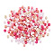 Opaque Glass Round Seed Beads, Mixed Colors, Hot Pink, 2~2.5x1.5~2mm, Hole: 0.9mm, about 12000pcs/bag