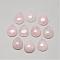 Natural Rose Quartz Cabochons, teardrop, 17~18x12~13x5mm