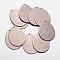 Tarnish Resistant 304 Stainless Steel Pendants, Stamping Blank Tag Pendants, teardrop, Stainless Steel Color, 29x21.5x1mm, Hole: 1.5mm