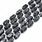 Natural Larvikite Beads Strands, Faceted, Double Terminated Pointed/Bullet, 25~27x13~15x12~13mm, Hole: 1.2mm, about 12~13pcs/strand, 15.35 inch(39cm)