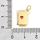 Латунные микро проложить кубического циркония подвески KK-V007-005G-04-3
