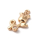 Латунные микропаве прозрачные подвески с фианитом KK-C062-084G-2