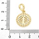 Латунные прозрачные кубические цирконии европейские подвески KK-D325-28G-07-3