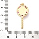 Латунные микро проложить кубического циркония подвески KK-U076-04G-04-3