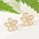 Латунные серьги KK-S348-421-4