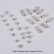 Nbeads 60 шт. из 3 стилей PALLOY-PH0012-21-5
