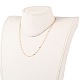 Колье с цепочкой из латуни NJEW-JN03160-4