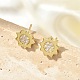 Серьги-гвоздики из циркония EJEW-R016-26G-09-1