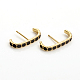 Серьги-гвоздики из латуни EJEW-L234-80-G-2