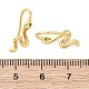 Серьги-подвески из латуни с микропаве из кубического циркония EJEW-G425-04G-02-5
