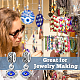 40 шт. европейские подвески из эмалевого сплава FIND-DC0002-65-7